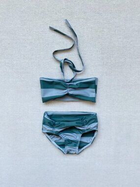 Mabo Stripe Two Piece Swimsuit / Girls 4/5